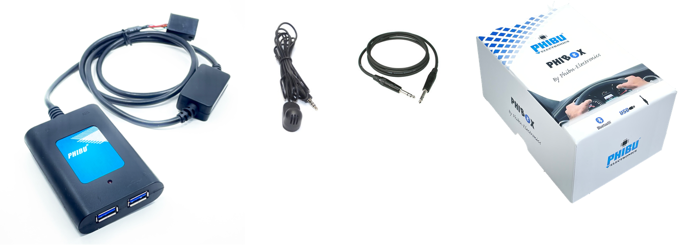 Interface Bluetooth USB MP3 Auxiliaire pour voiture AUDI connecteur mini  ISO Kit Mains Libres Streaming Audio Chargeur